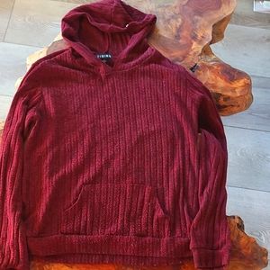 Sweater/hoodie,, large but more like M/L marroon color